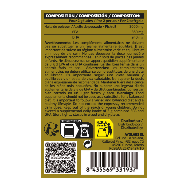 OMEGA 3 180 Perlas 2