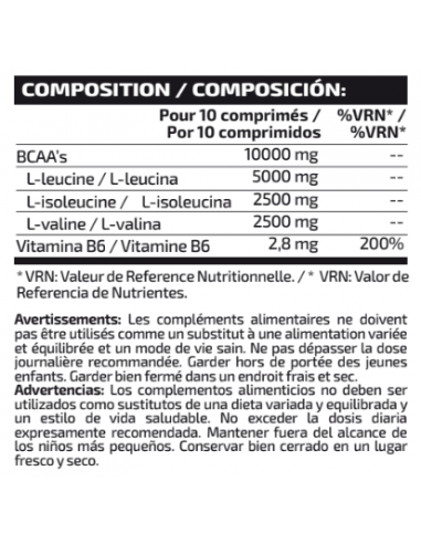BCAA'S PRO 2:1:1 (150 comprimidos)