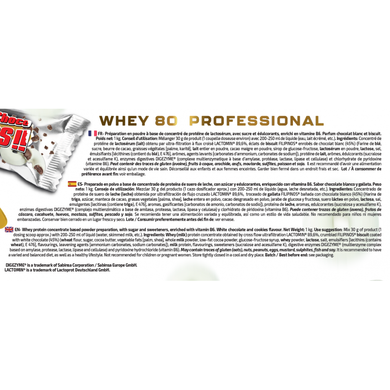WHEY 80 PROFESSIONAL 1 KG 2