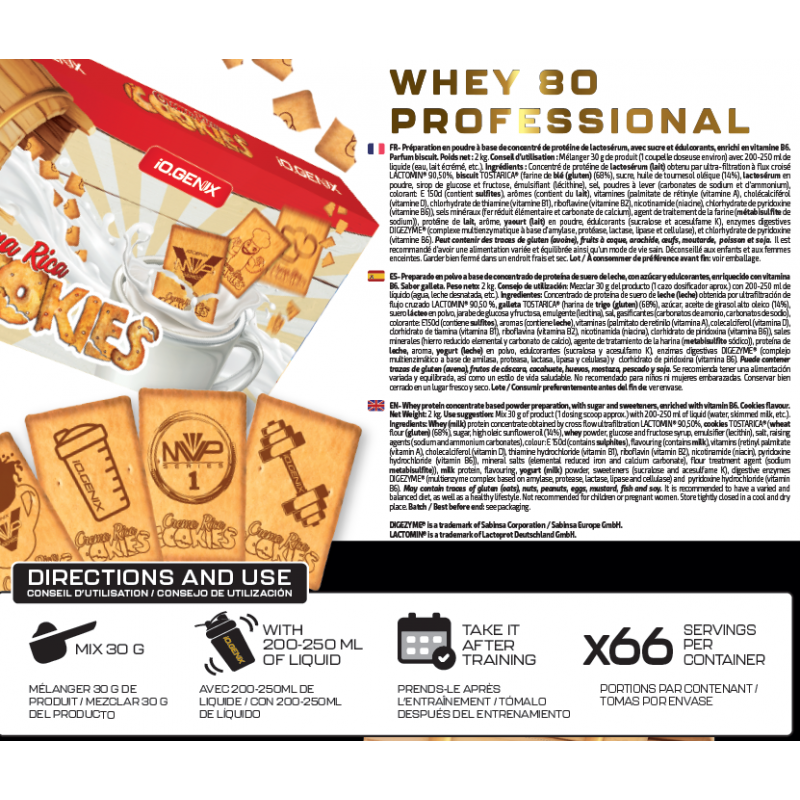 WHEY 80 PROFESSIONAL 2 KG 2