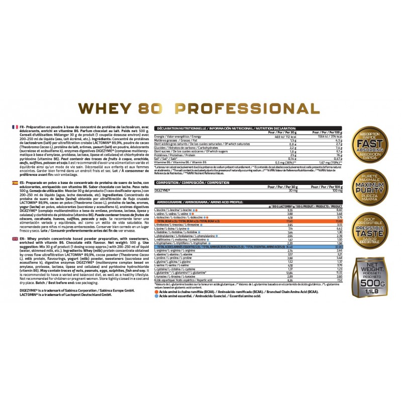 WHEY 80 PROFESSIONAL 500G 2