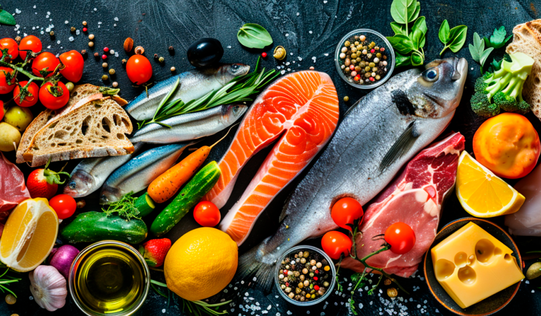 Dieta Mediterránea. Alimentos y beneficios