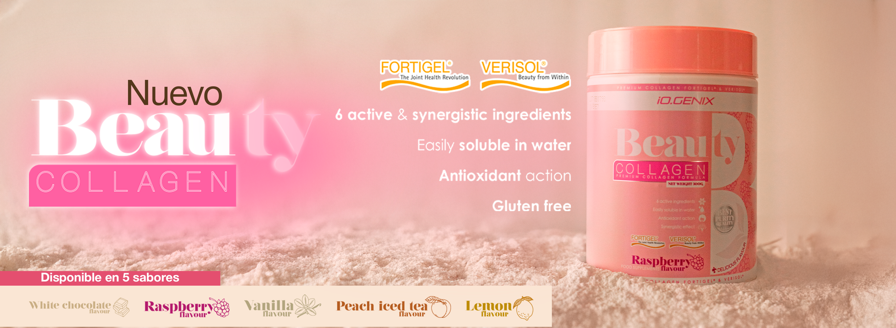 Colágeno beneficios. Nuevo Beauty Collagen