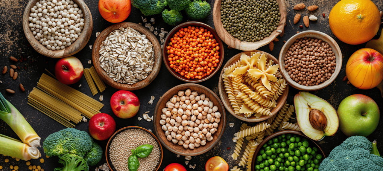 Alimentos-con-fibra-legumbres-cereales-frutas-y-verduras-para-una-dieta-saludable