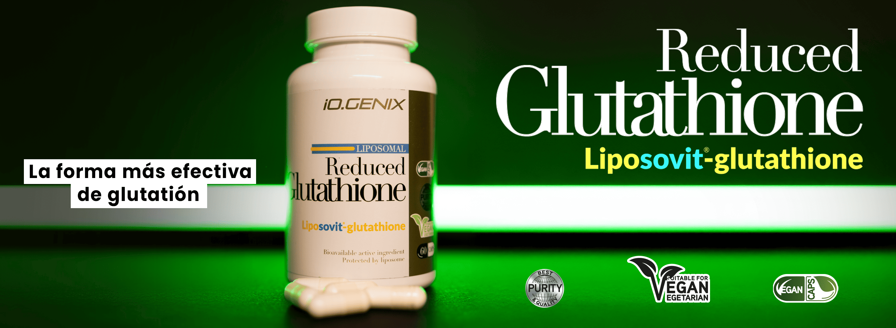 Glutatión Reducido Liposomal. Alta Biodisponibilidad