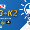 Banner promocional del suplemento Vit D3+K2 de iO.GENIX, apoyo para la salud ósea e inmunitaria