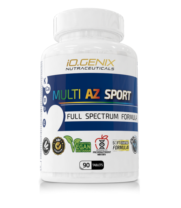 Multivitamínico para deportistas iO.GENIX Multi AZ Sport, bote de 90 comprimidos