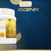 Banner de Peptides Collagen Fortigel de iO.GENIX con el bote del producto sobre un fondo azul y referencias visuales a articulaciones y tejido conectivo.