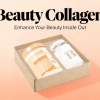 Banner de Collagen Beauty de iO.GENIX con el producto presentado en una caja de estilo beauty sobre fondo suave en tonos nude.