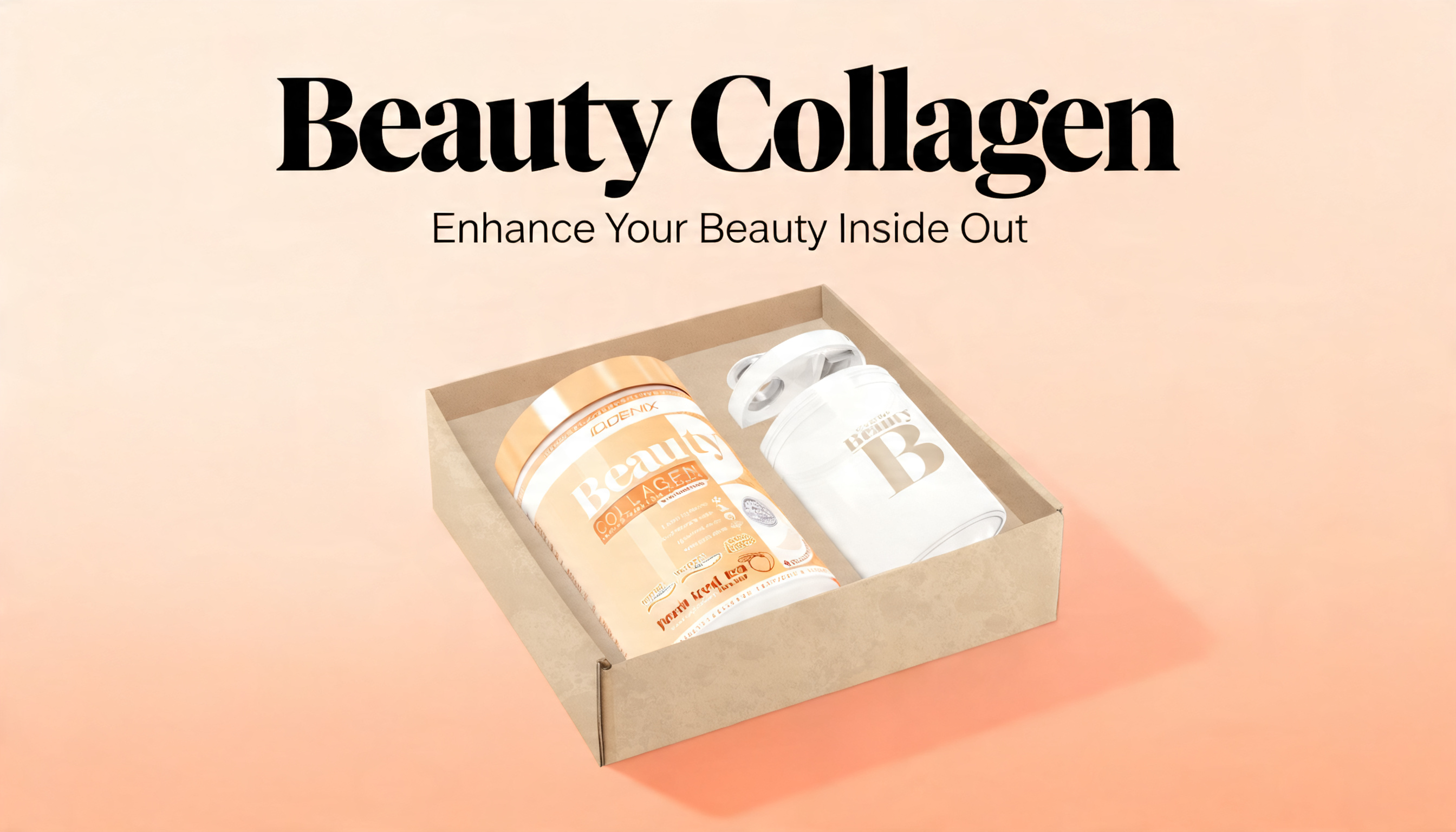 Collagen Beauty: colágeno hidrolizado en polvo con vitaminas y minerales para piel, pelo y uñas