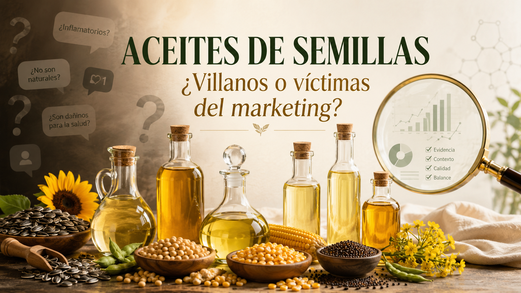 Aceites de semillas: ¿villanos o víctimas del marketing?