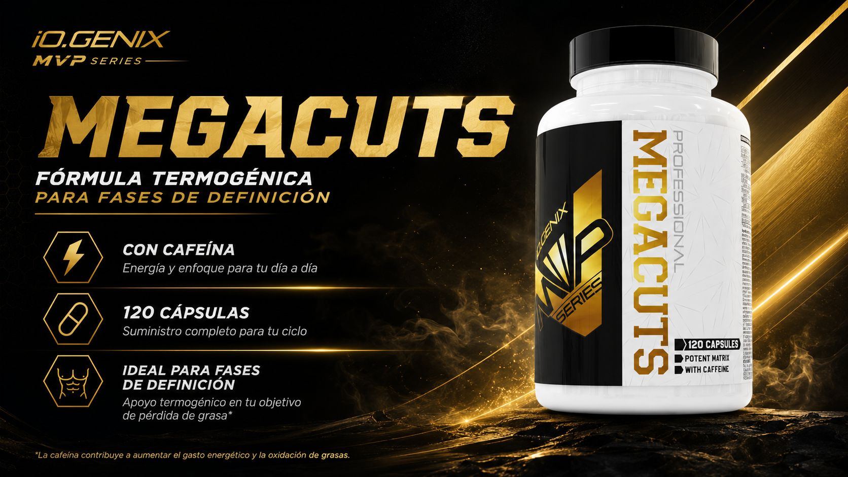 Megacuts: fórmula termogénica para fases de definición dentro de un plan de dieta y entrenamiento