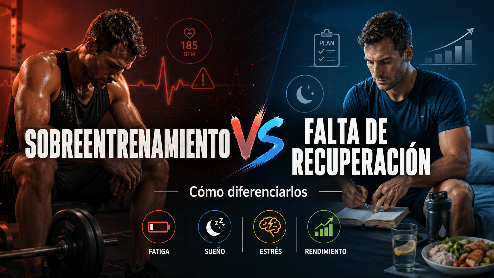 sobreentrenamiento síntomas vs falta de recuperación: cómo diferenciarlos