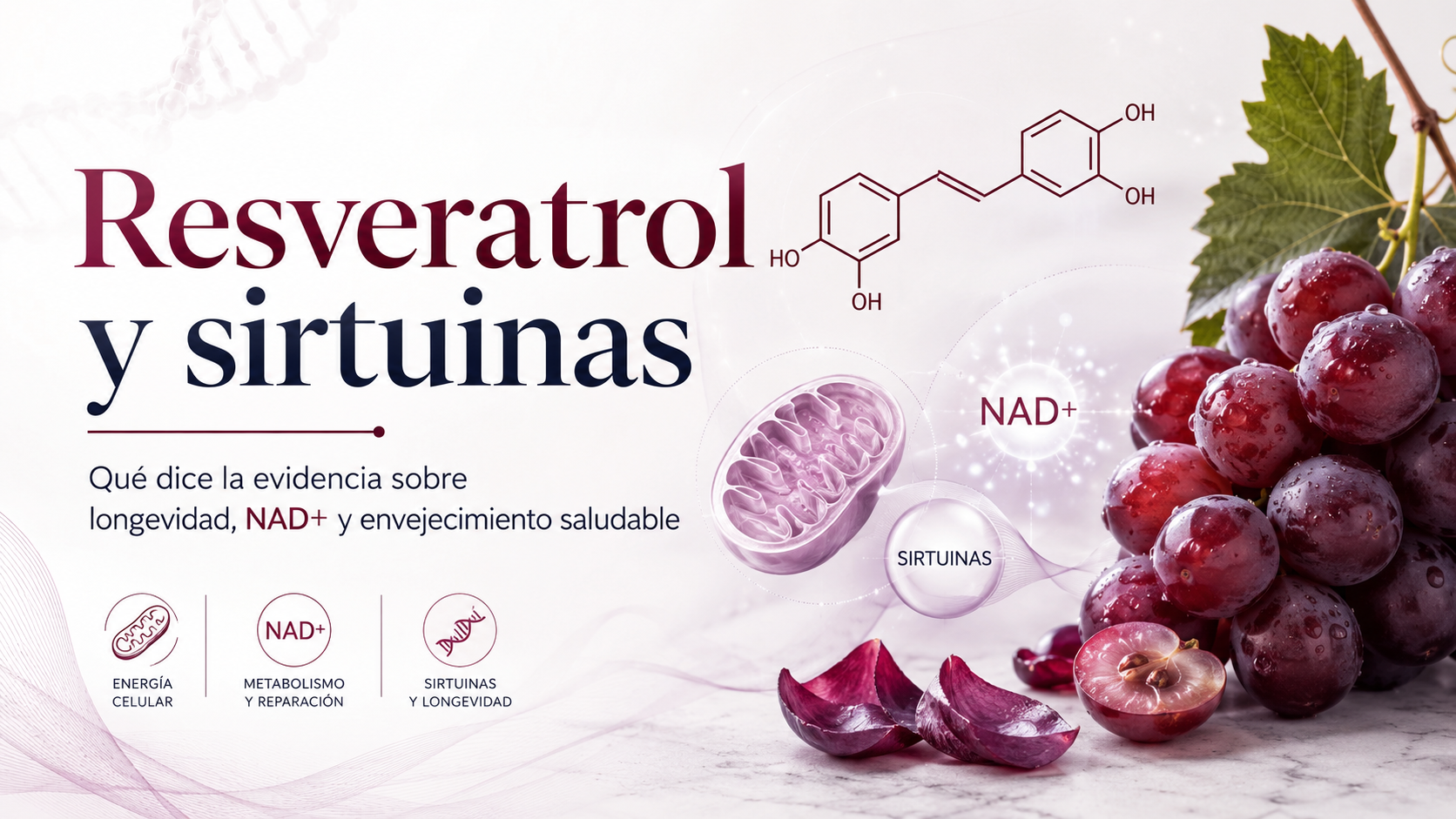 Resveratrol, sirtuinas y los genes de la longevidad